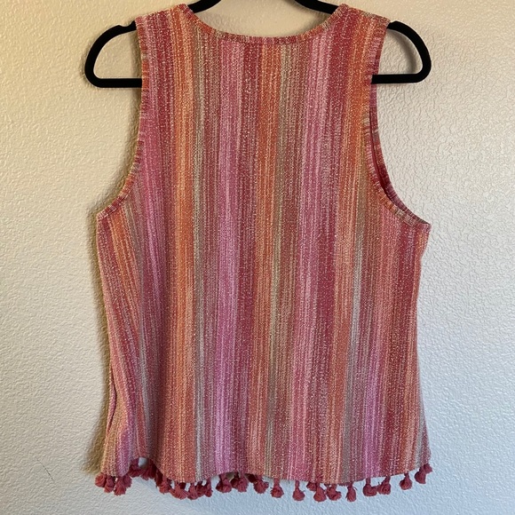 Anthropologie Tank w/ Tassel Hem - Picture 3 of 6